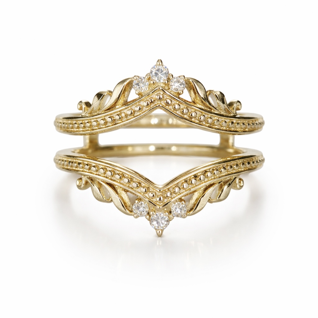 Eliza 0.12 Ct Round Diamond Ring Guard